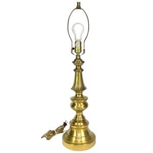 Vintage Berger MCM Hollywood Regency Traditional Brass Table Lamp 26" No Shade